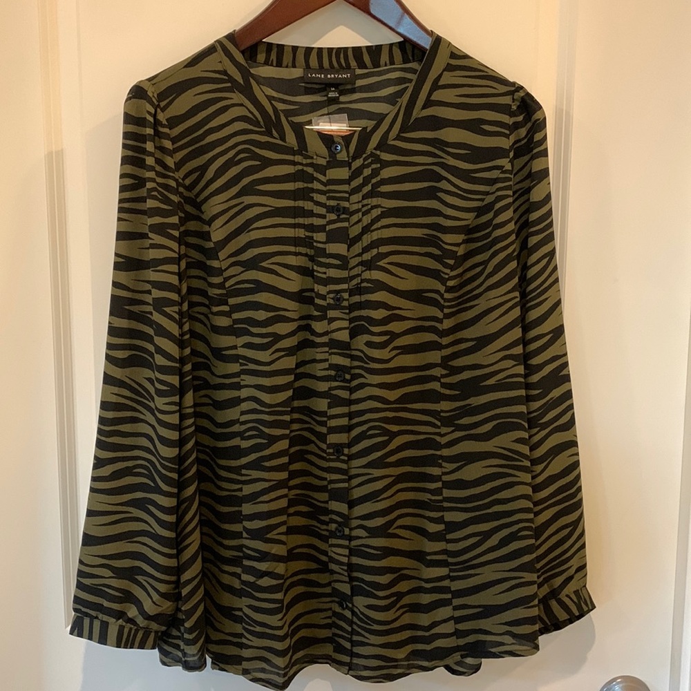 Lane Bryant Pintuck Blouse